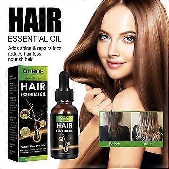 OUHOE Haarwuchsöl repariert geschädigtes Haar, verbessert Trockenheit, beugt Haarausfall vor und glättet das Haar.