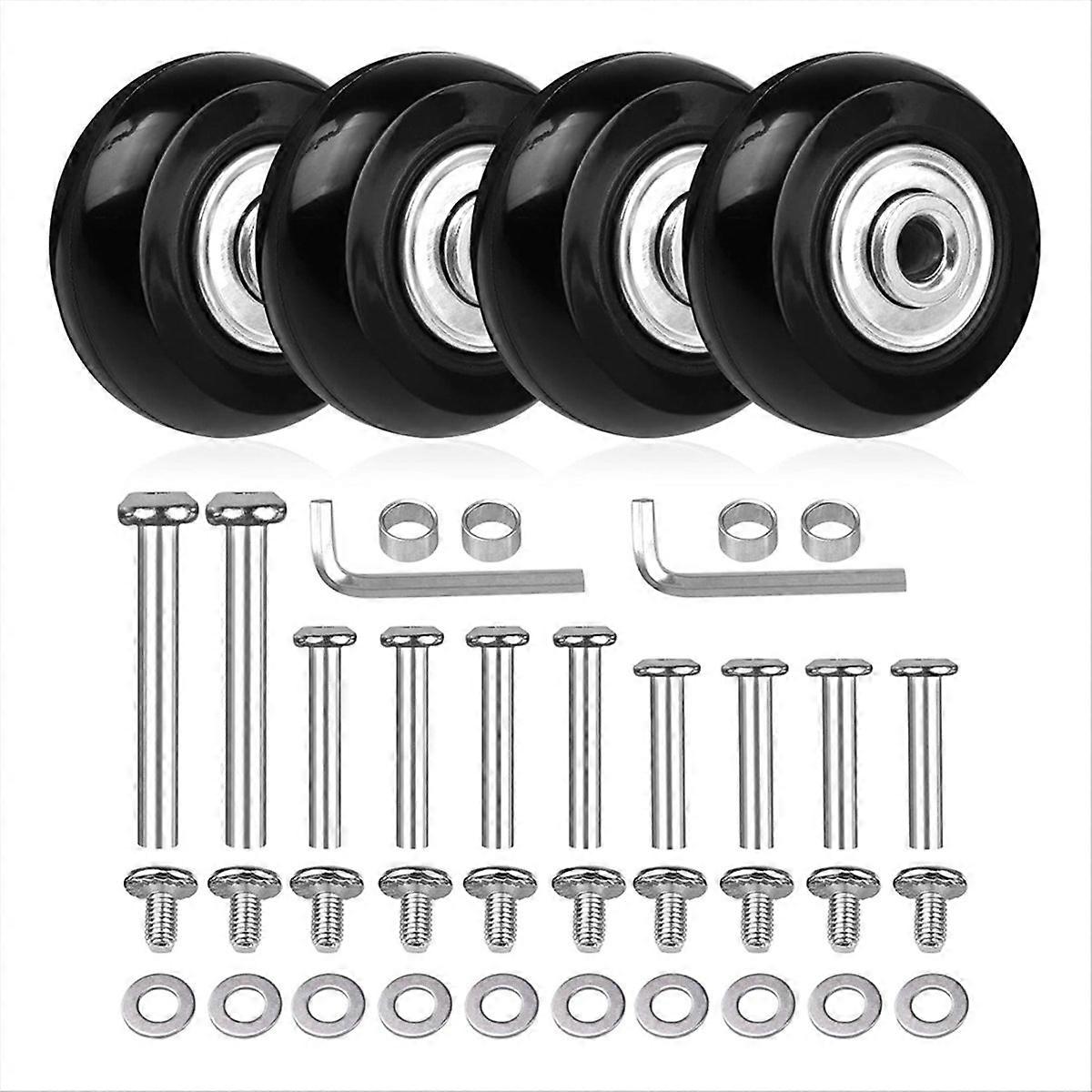 4pcs Luggage Suitcase Replacement Wheels 40mmx18mm
