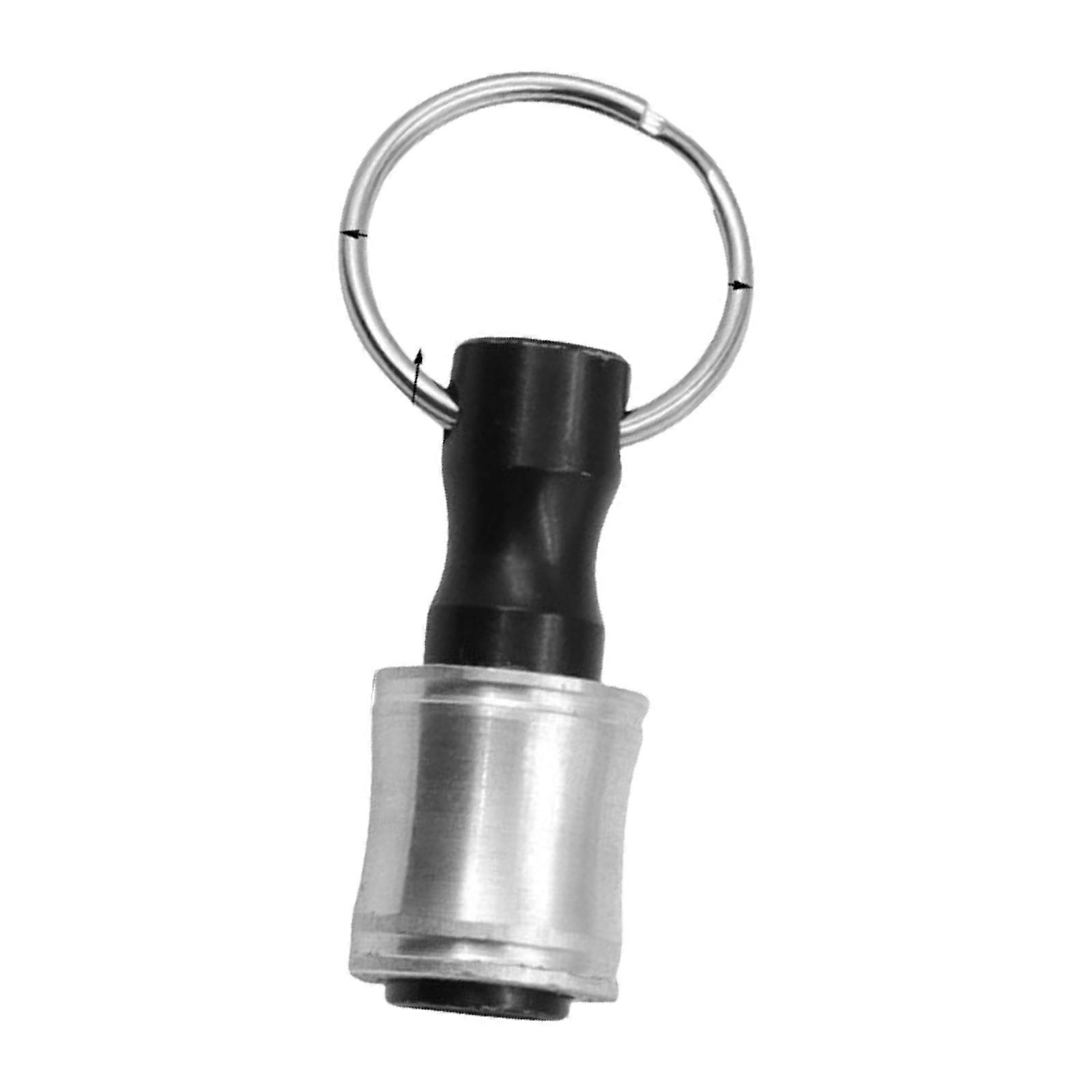 Hex Shank Screwdriver Bit Holder Quick Changes Extension Bar Keychain Drill Bit Socket Adapter Simple to Operate for Men  Silver