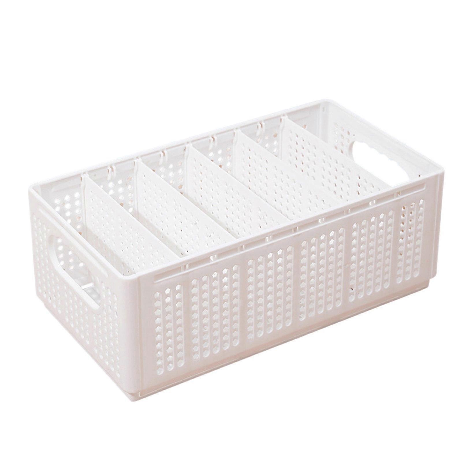 Foldable Laundry Basket For Clothes Space Saving Underwear Socks Storage and Sorting Box Home Organization Tool  S