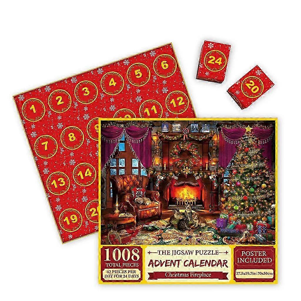 Christmas Advent Jigsaw Puzzle 1008 Piece Countdown Calendar Game