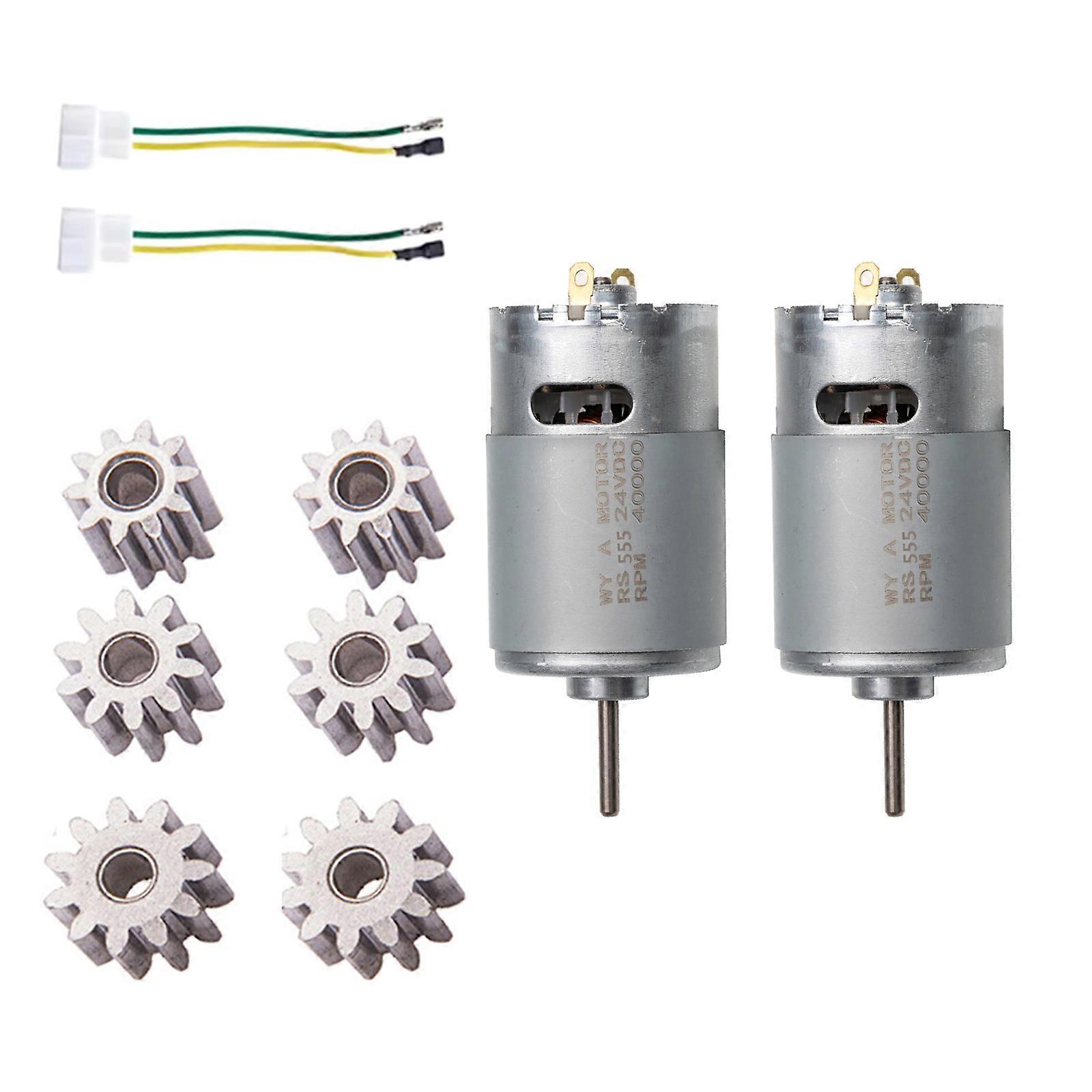 Powerful RS555 24V Children Ride On Motor Energy Efficient Design Easy Install With Overload Protections for Toy Car Multicolor