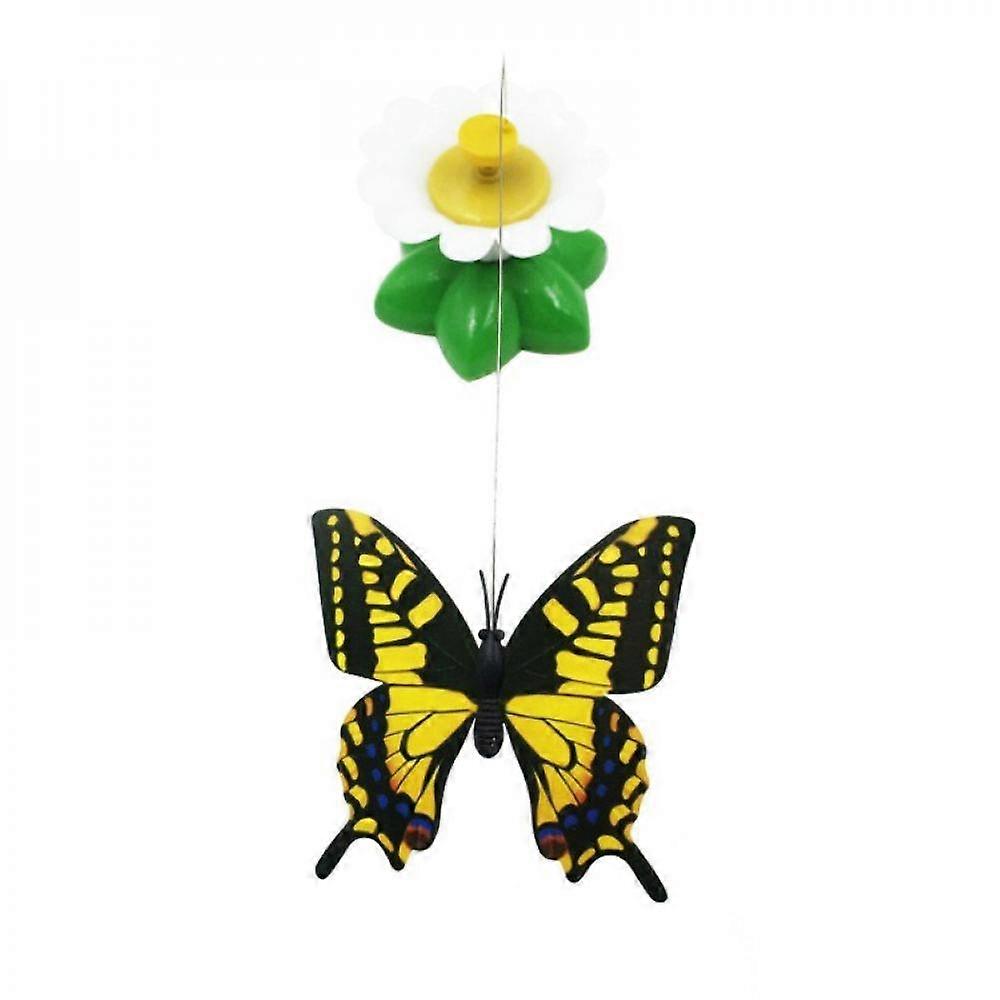 Clearance!1 Piece Toy for Cats Electric Rotating Colorful Butterfly Funny Cat Toys Pet Seat Scratch Kitten Random Color B