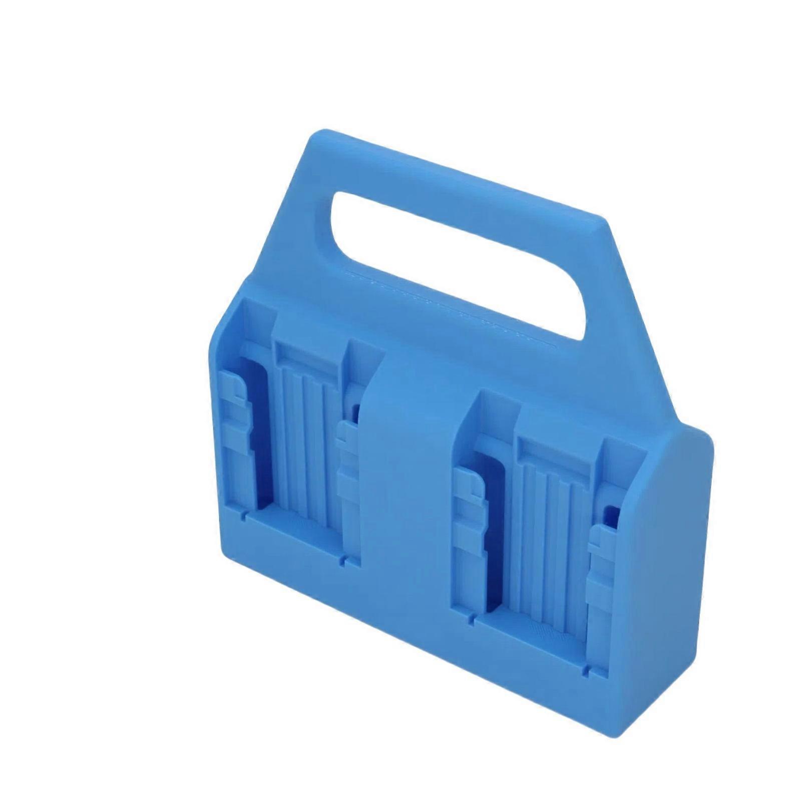 Wall Mountable Battery Owner For Mobile Equipment Permanent Plastic Planner With Multiple Compartment Structure  Blue