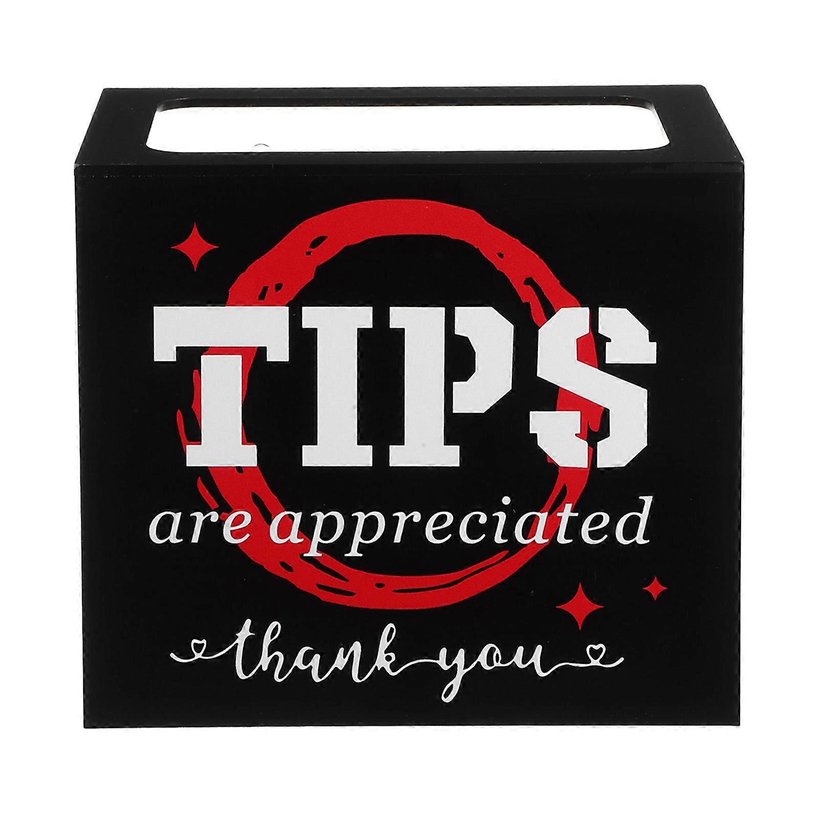 Acrylic Donation Jar for Cash Saving and Tips Storage Multi-Use Box