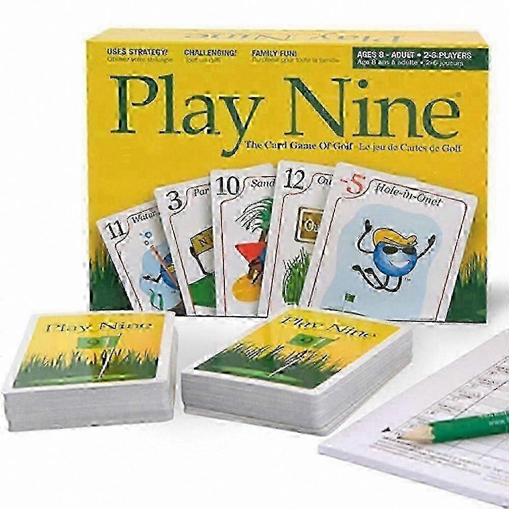 Golf Card Game - Play Nine Rounds - English Version