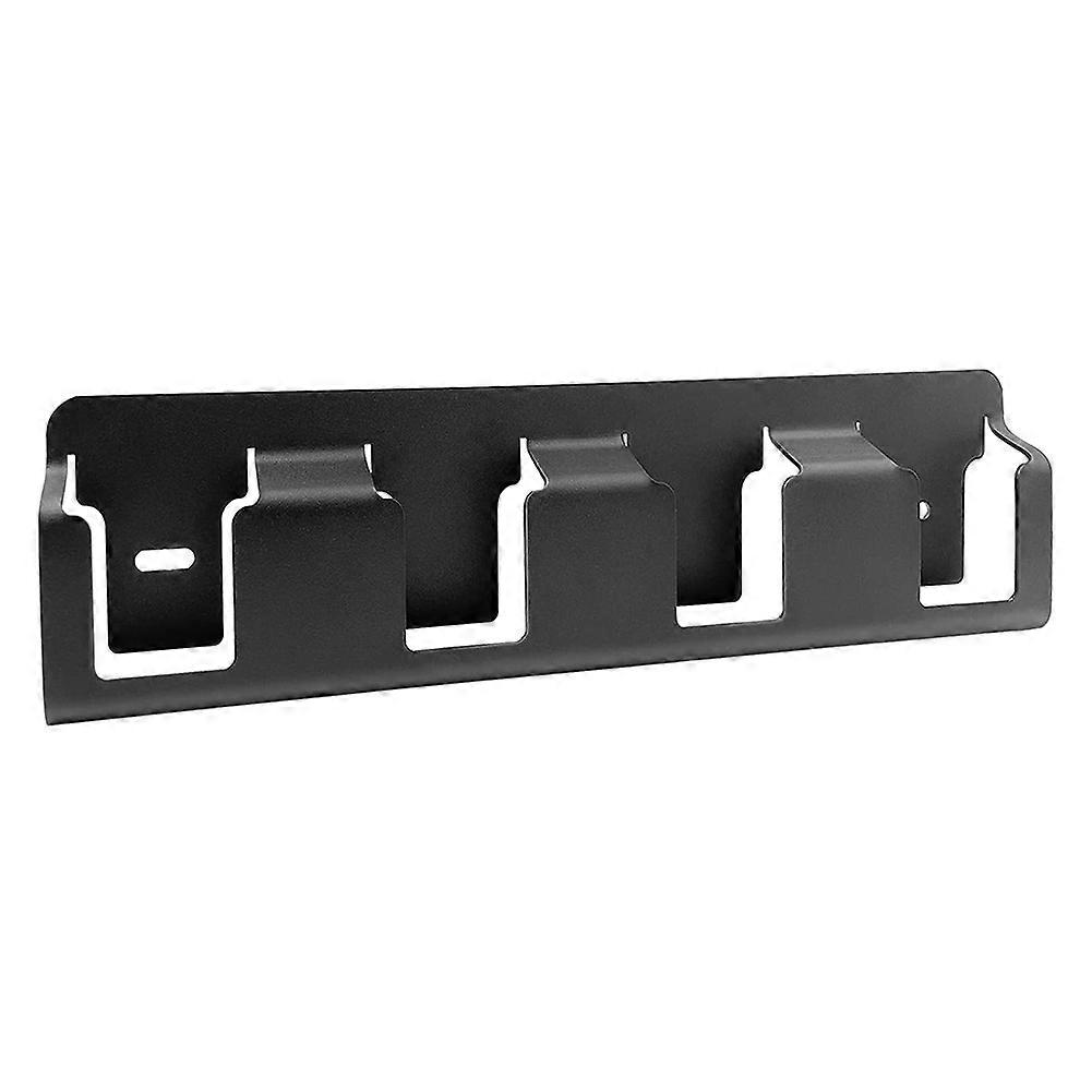 4 Slots Battery Holder Wall Mount for 18V/20V and 18V Drill Storage Rack Black