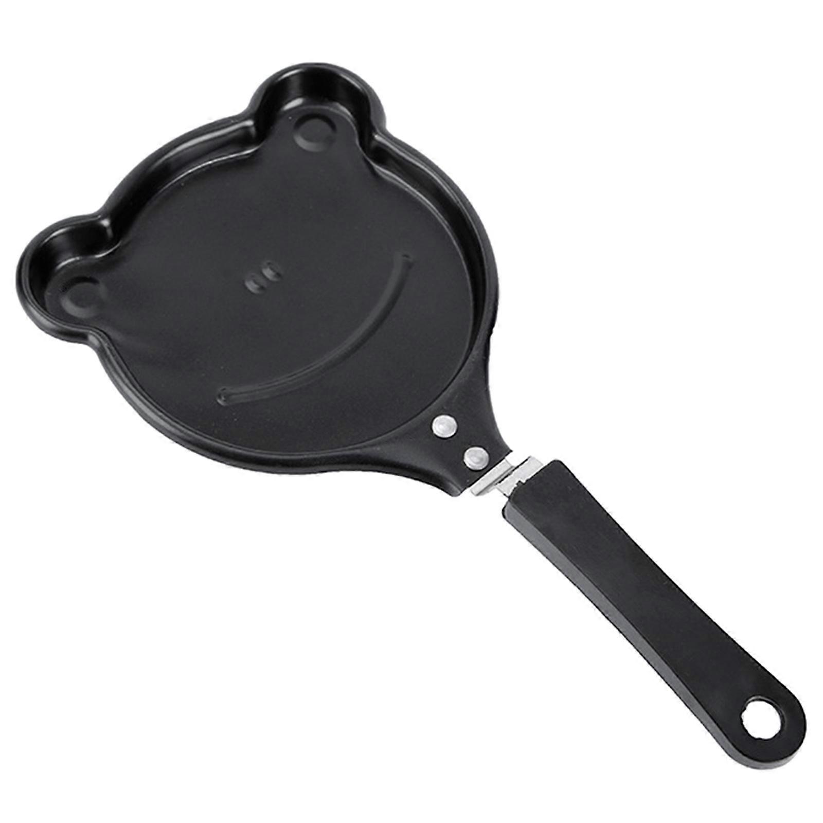 Mini Non-Stick Eggs Frying Pans Versatile Kitchen Cookware Handheld DIY Mini Breakfast Omelette Cooker for Students Multicolor