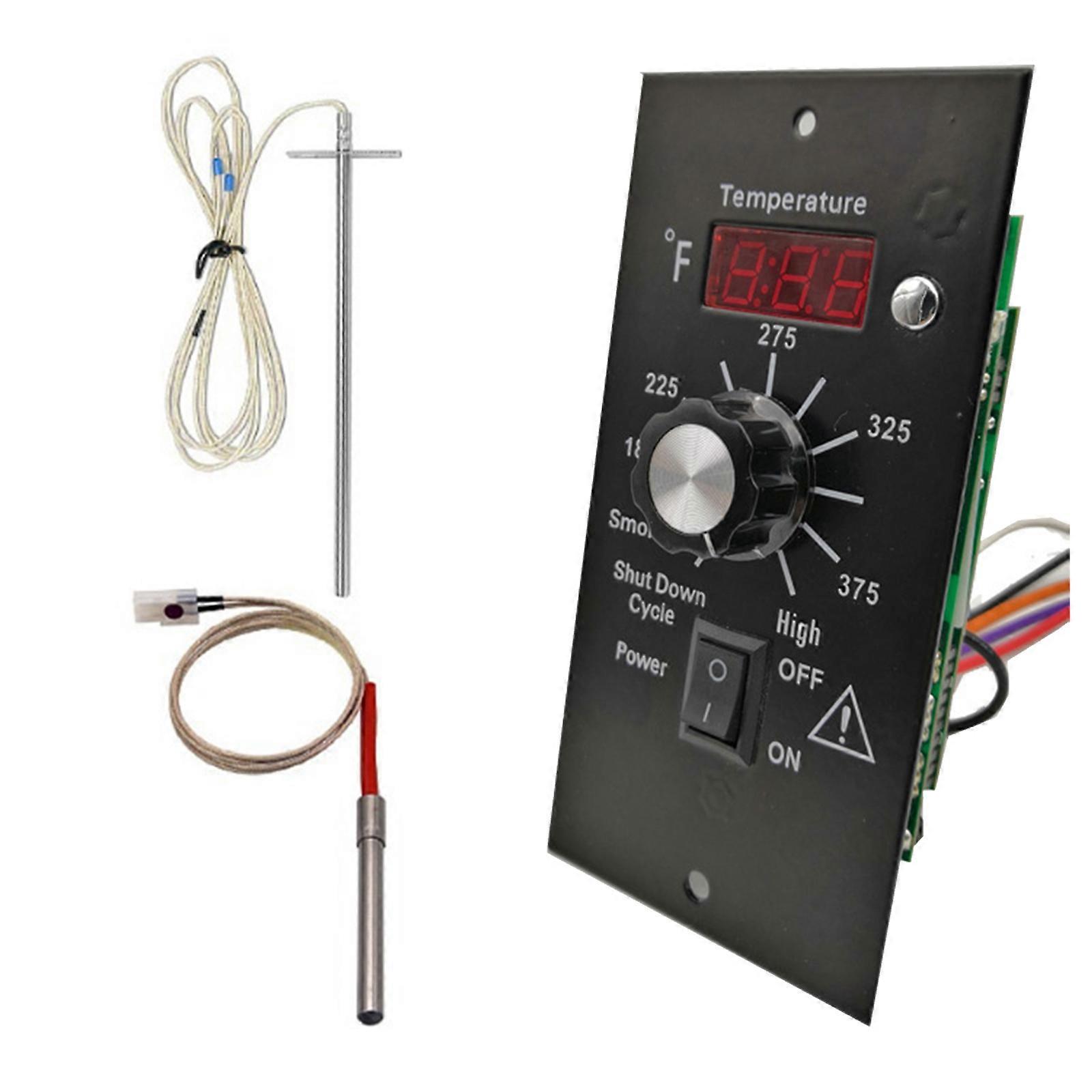 Replacement Digital Controller Board Grill and Smoker Control Board/Thermostat for Pellet Wood Pellet Grills Multicolor
