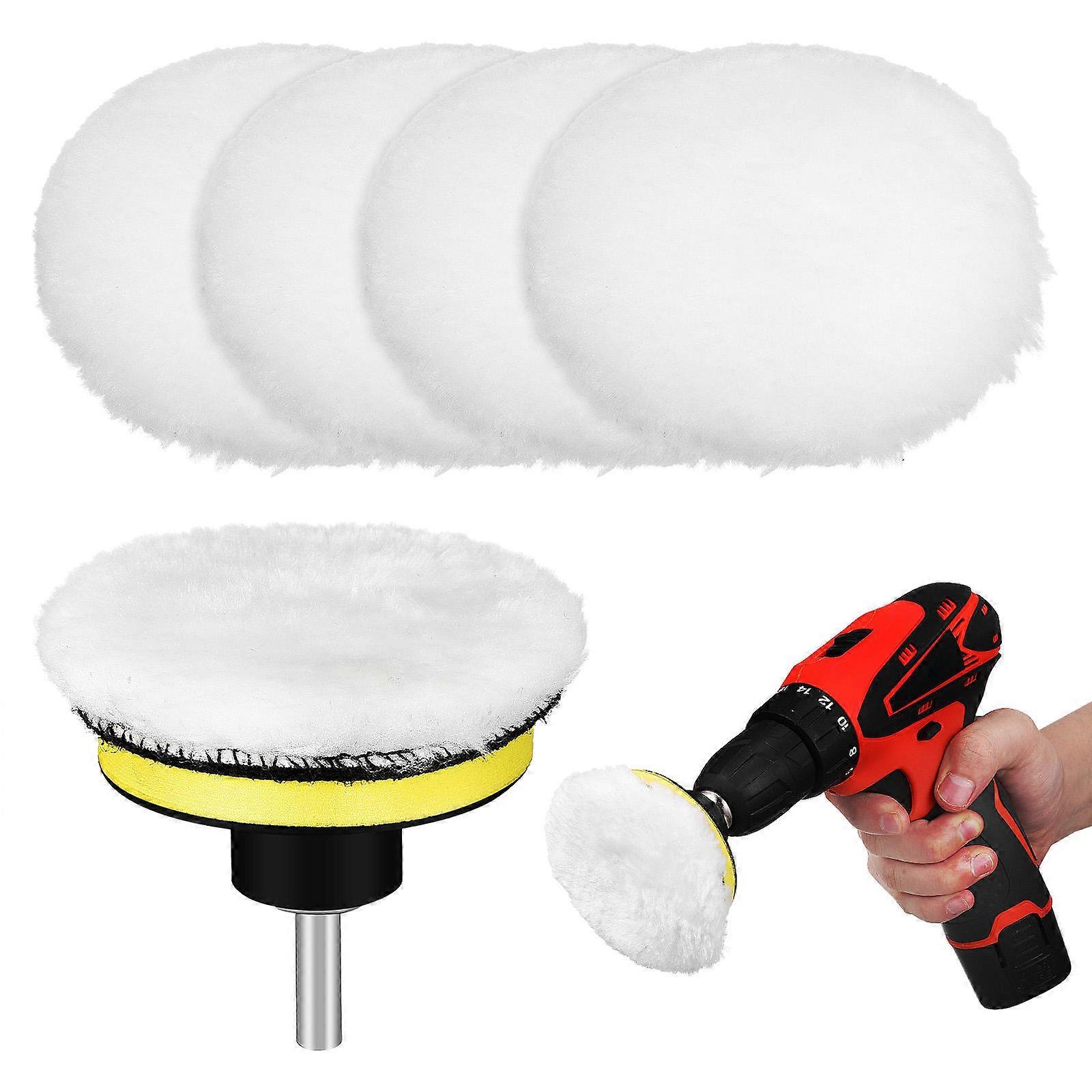 1 Set Polishing Buffing Pads Drill Buffer Attachment Artificial Wool Car Polishing Tools