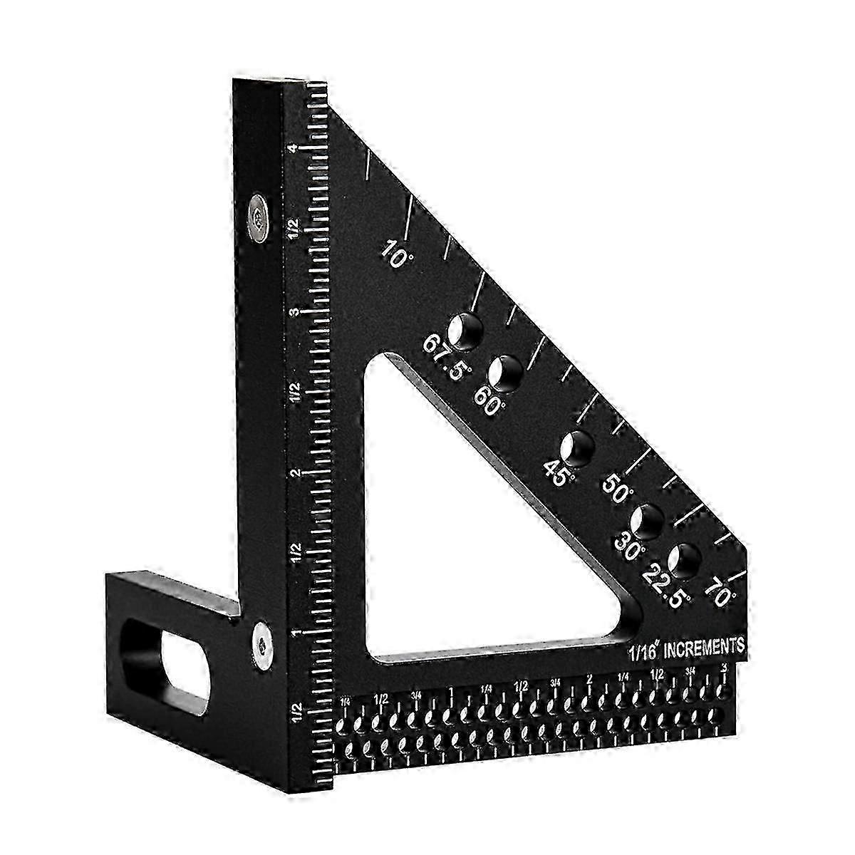 Carpenter Square,Scribing Ruler Measuring Layout Tool, Protractor Right Angle Ruler, Miter Triangle