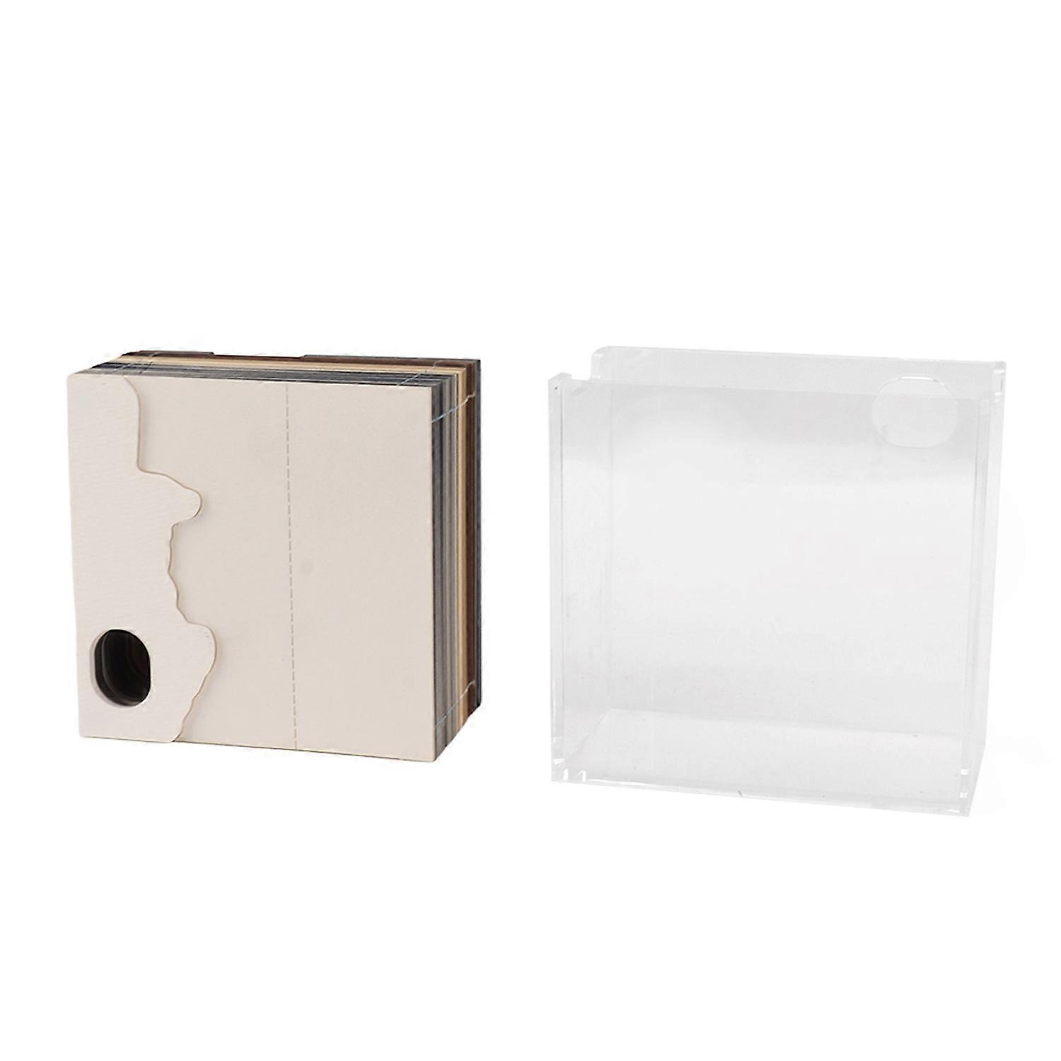 3D Memo Pad Paper Castle Design 3D Art Craft Note Pad Notepad Home Decoration with Light