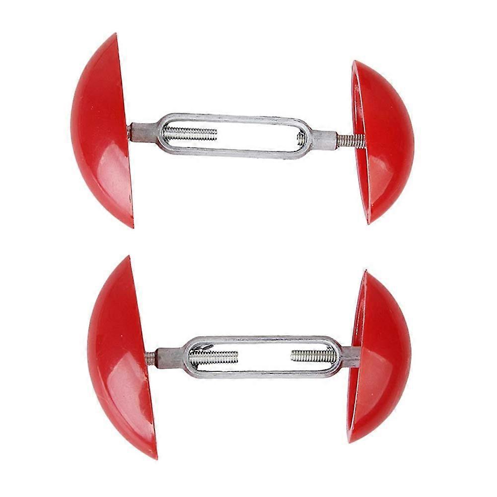 Mini Adjustable Shoe Tree Stretcher Shaper for Men Women, Width Extender Support Holder, Red 2 Pack