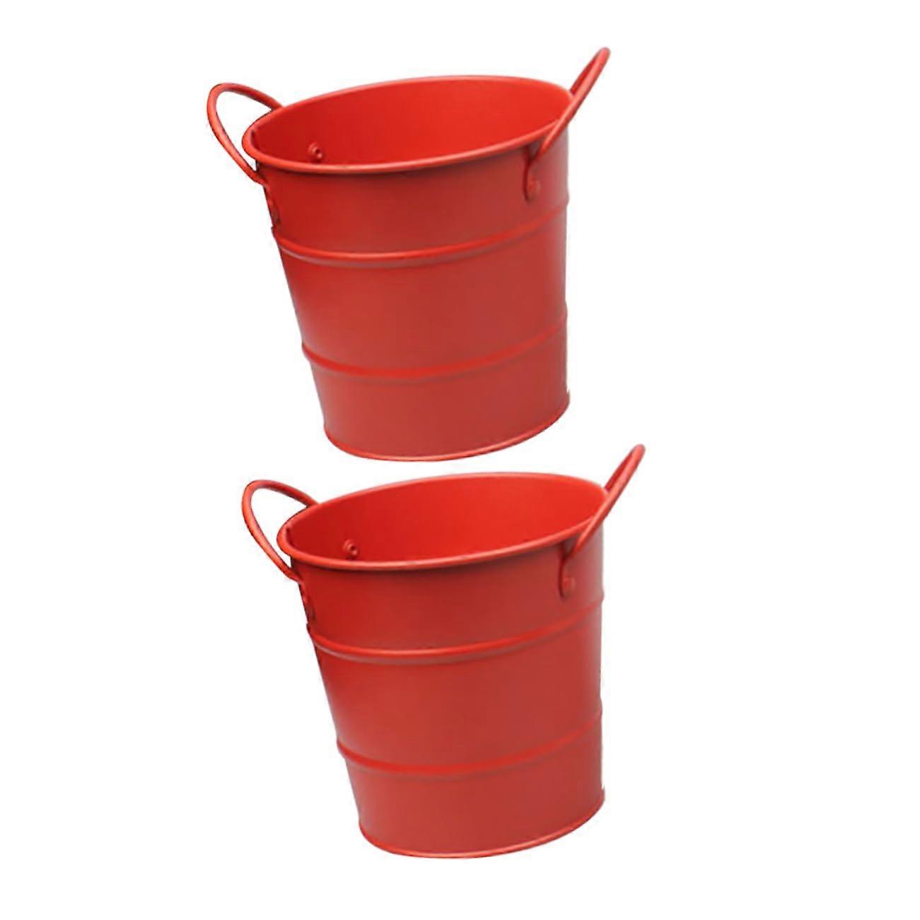 2 Pack Mini Ice Buckets Snack Containers for Chips and Fried Chicken Serving at Parties