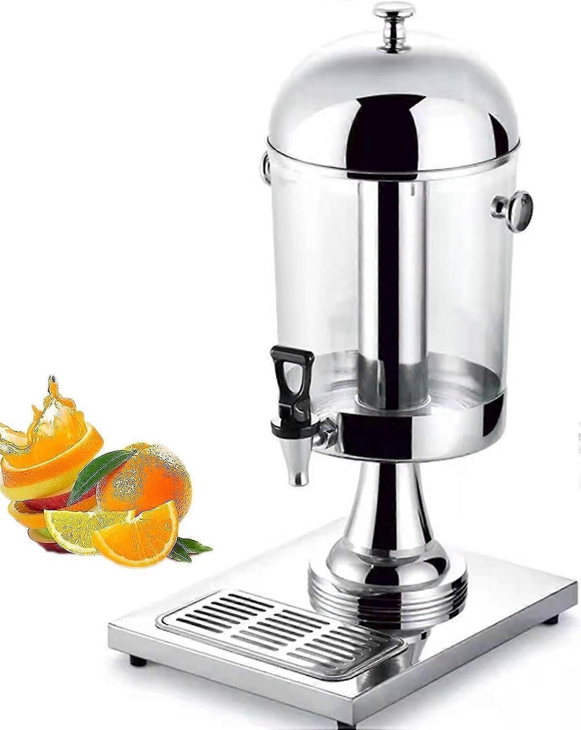 Stainless Steel Beverage Dispenser with Tap 8L Dual Temperature Control for Parties and Events