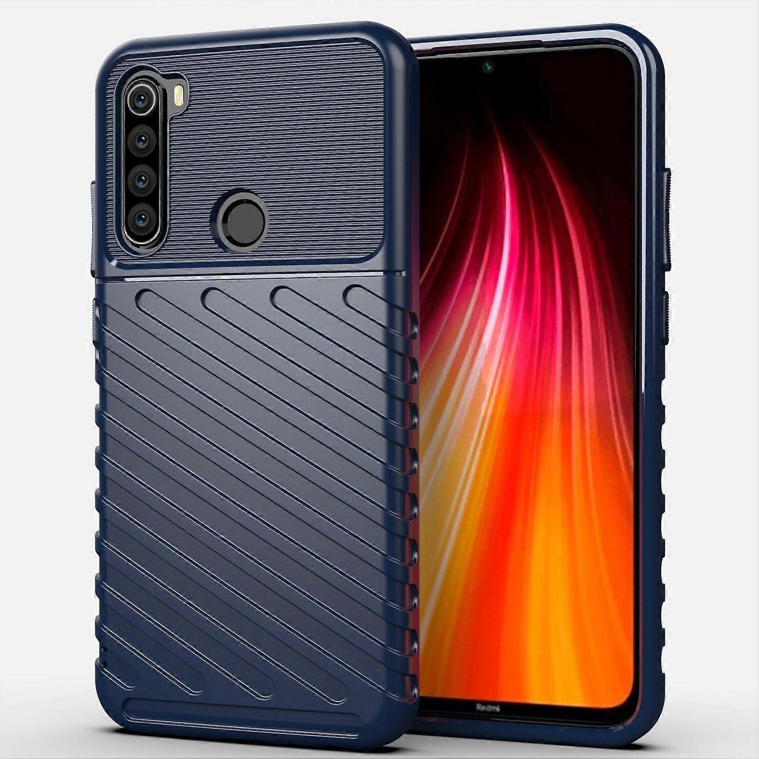 For Xiaomi Redmi Note 8 Thunder Series Twill Surface Soft TPU Back Shell