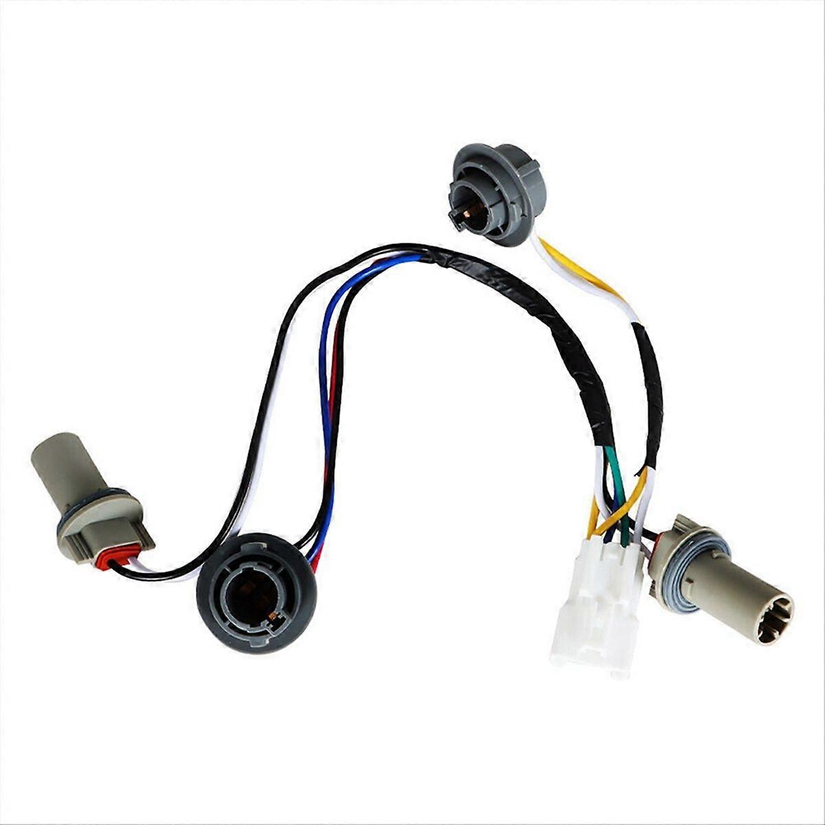 2PCS Car Rear Taillight Lamp Socket & Wiring Harness for 