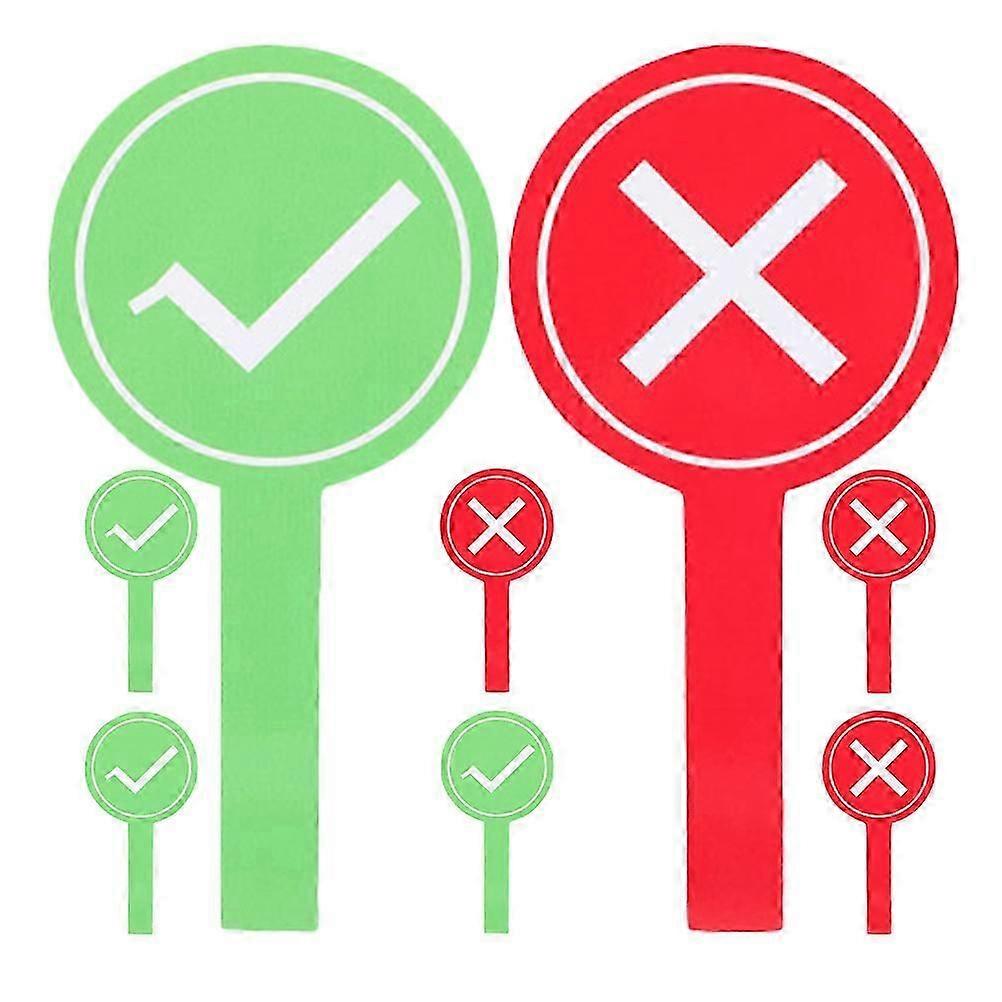 Classroom True False Sign Board for Game Use 8Pcs Voting Paddles