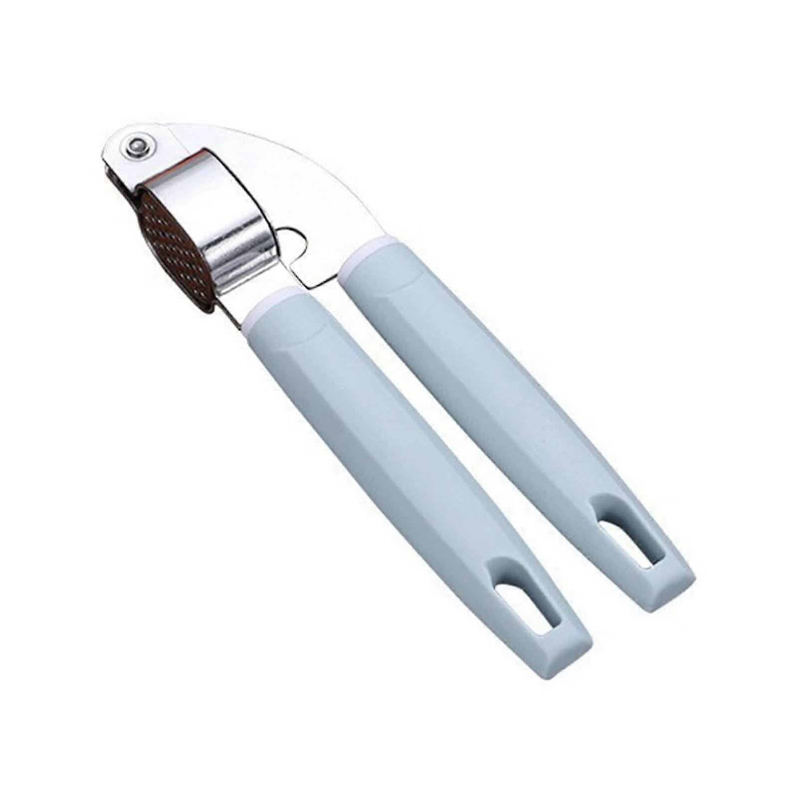 Garlic Press Stainless Steel Mincer and Crusher with Ergonomic Comfort Grip Easy Clean Design Blue