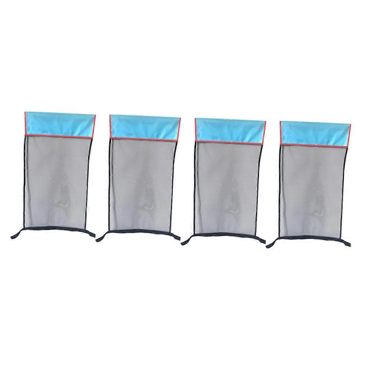 4pcs Adult Mesh Pool Float Chair Nets with Comfortable Support for Swimming Lounger Replacement