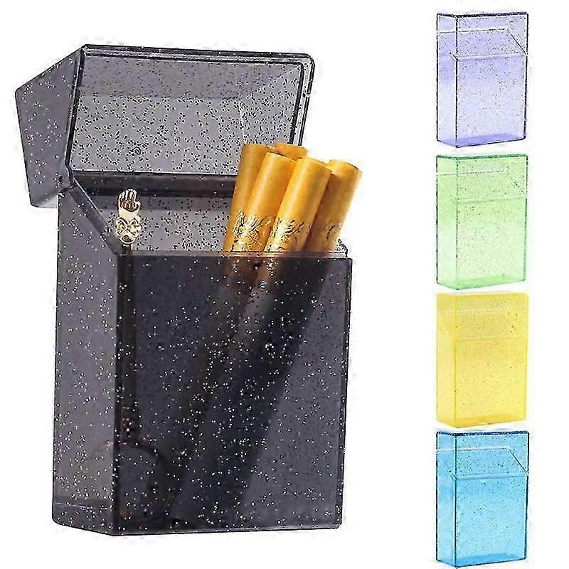 6-Pack Clear Cigarette Cases - Colorful Smoke Storage Tubes