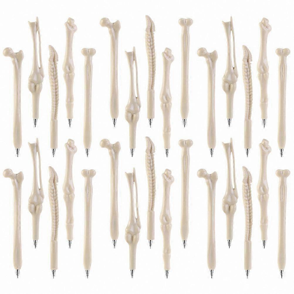 Assorted Color Skeleton Design Ballpoint Pens for Writing, 30 Pack