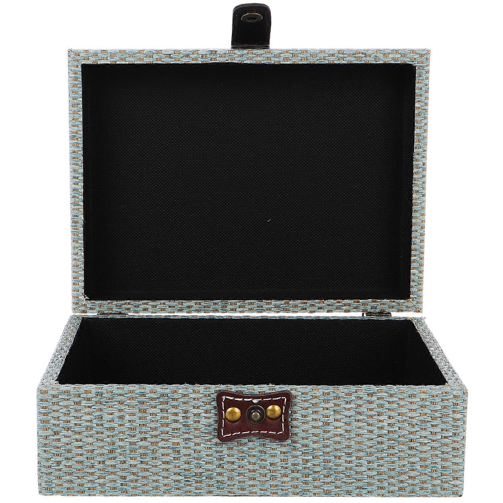 Multi Wooden Jewelry Box for Storage Use with Hinged Lid