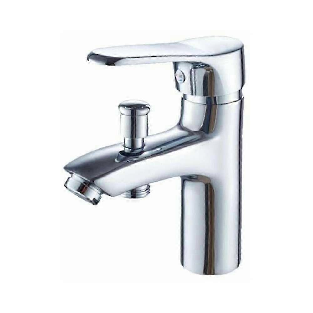 Solid brass bidet mixer with refined aesthetics, durable construction for timeless functionality.