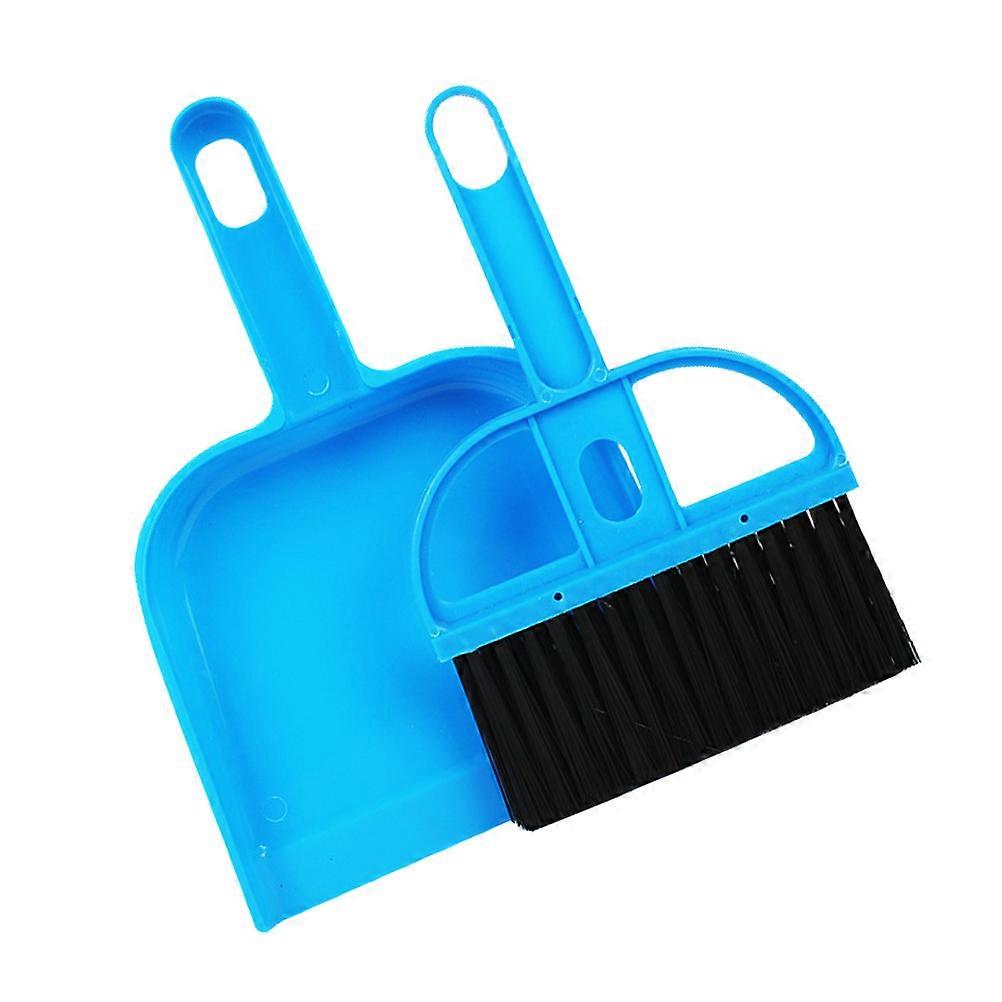 Pet Cage Cleaning Tool Durable Mini Dustpan for Cleaning 2Pcs Blue