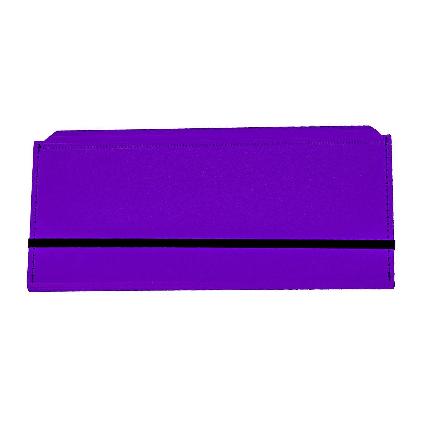 Folding Nursing Clipboard for Students, Nurses Doctors, 3 Layer Foldable Clipboard Pocket Writing Pad with Elastic Band  Purple