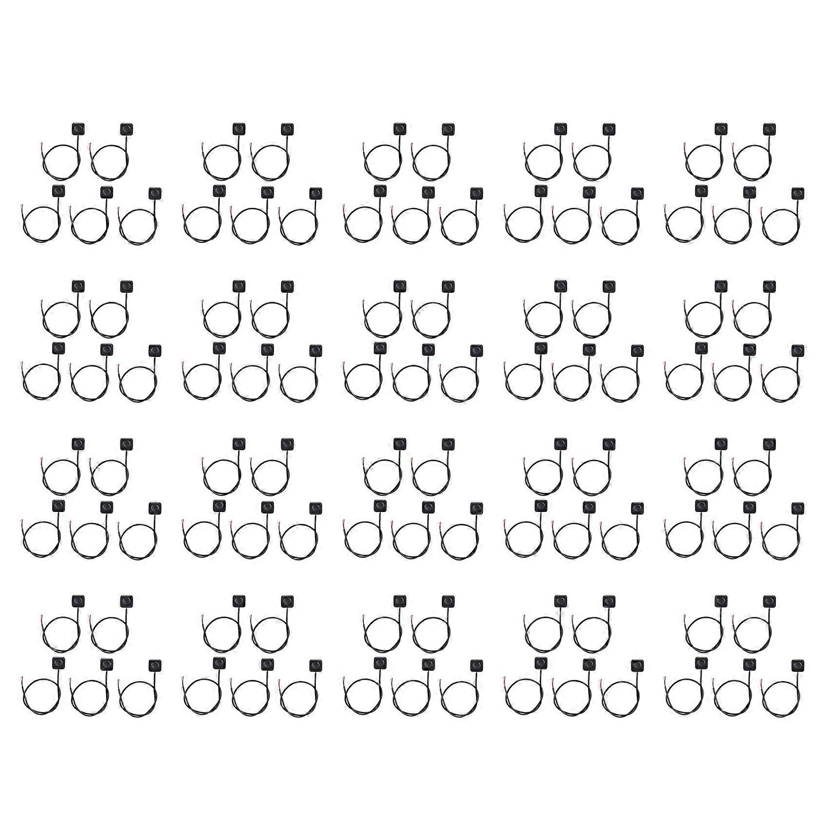 100Pcs Momentary Switch Momentary Push Button on Off Switch 12V 24V Surface Mount Mini Button Switch