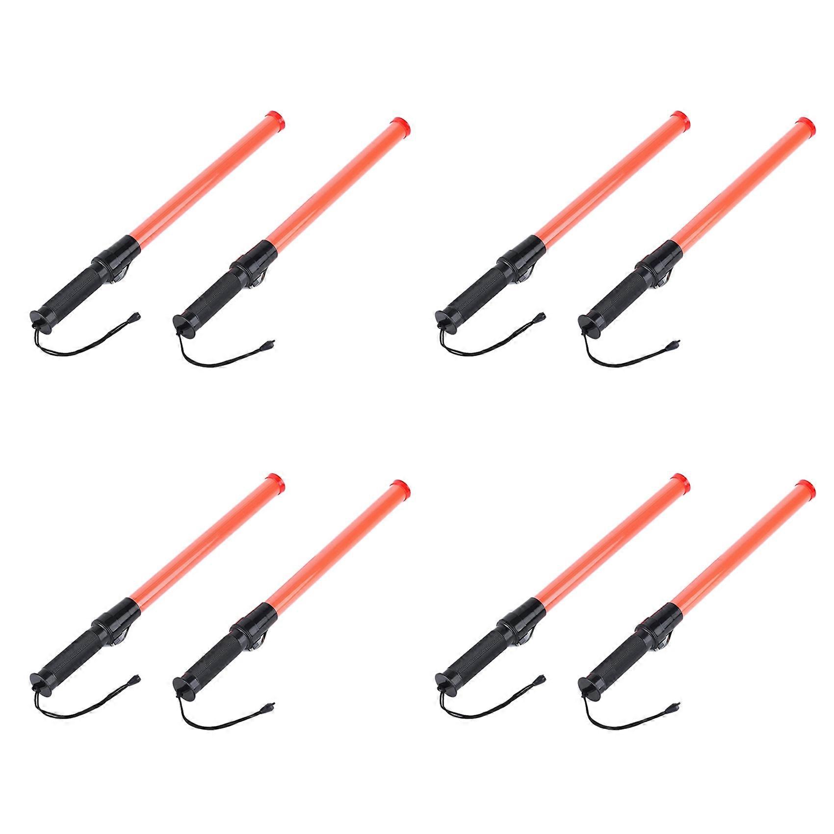 8Pack 21Inch Signal Traffic Safety Led Light Traffic Wands for Parking Guides