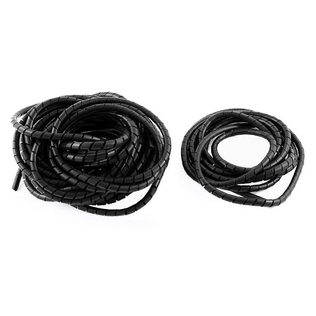 Cable Management Sleeve 6mm Spiral Cable Wrap 2 Pack for Reusable Wire Protection and Clutter Reduction