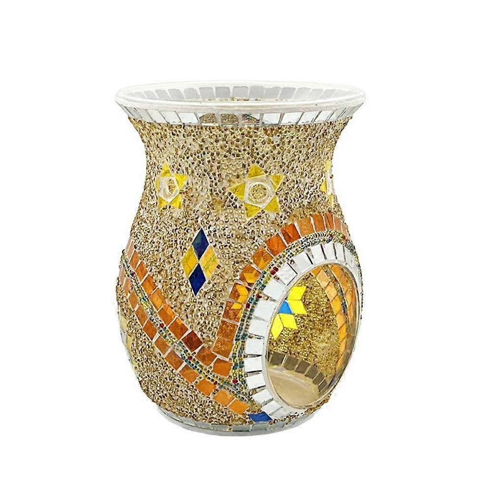 Mosaic Glass Essential Oil Burner Classic Incense Aromatherapy Oil Diffuser  Scented Diffuser
