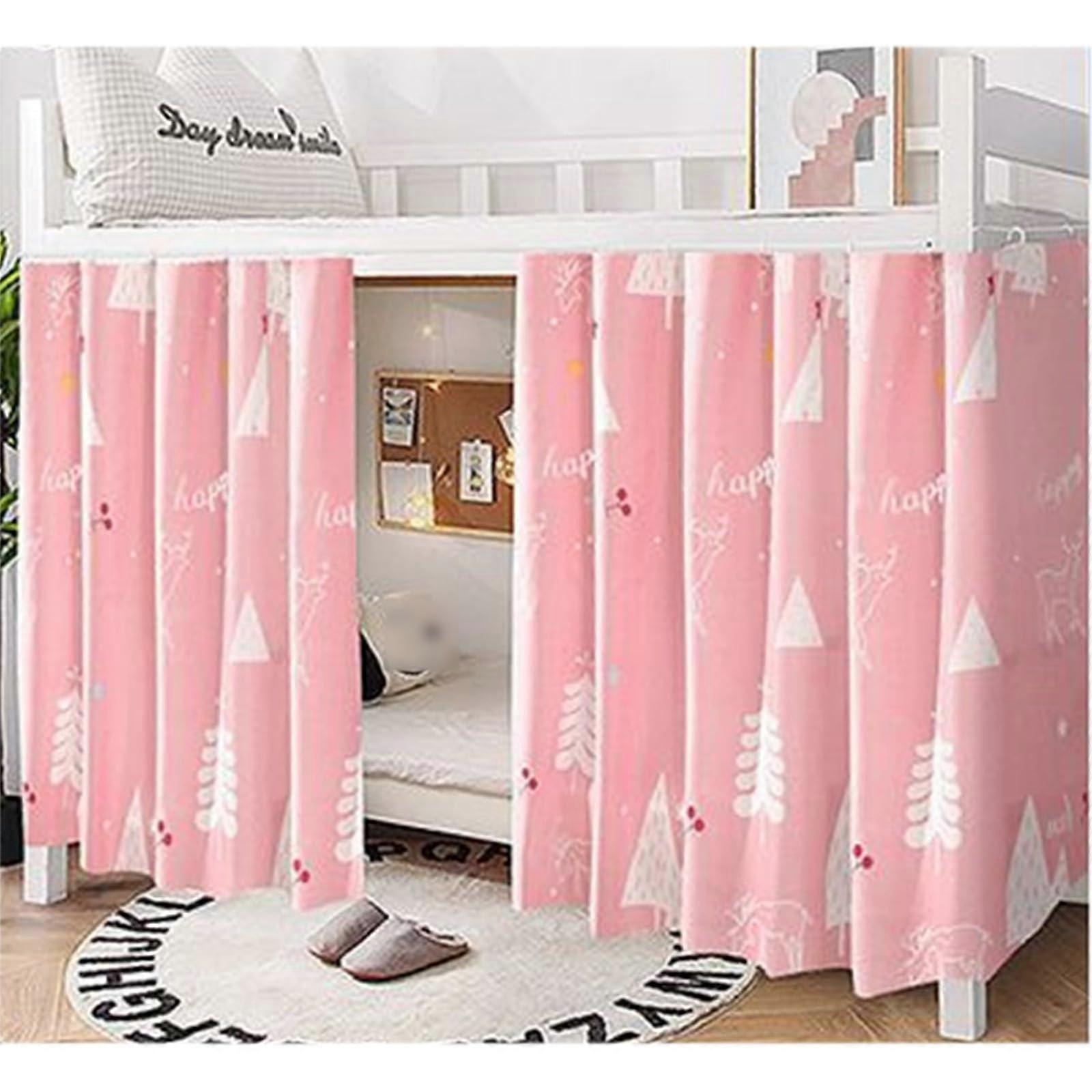 Bunk Bed Curtains Blackout Privacy Protection for Dorm Loft Bed Students 1.35M Tree Design