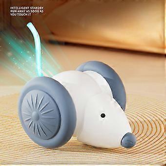 Interactive Cat Toy Electric Mouse Car Automatic Teaser kitten Pet Toys Rechargeable Intelligent Obstacle Avoidance Cat Car Toy