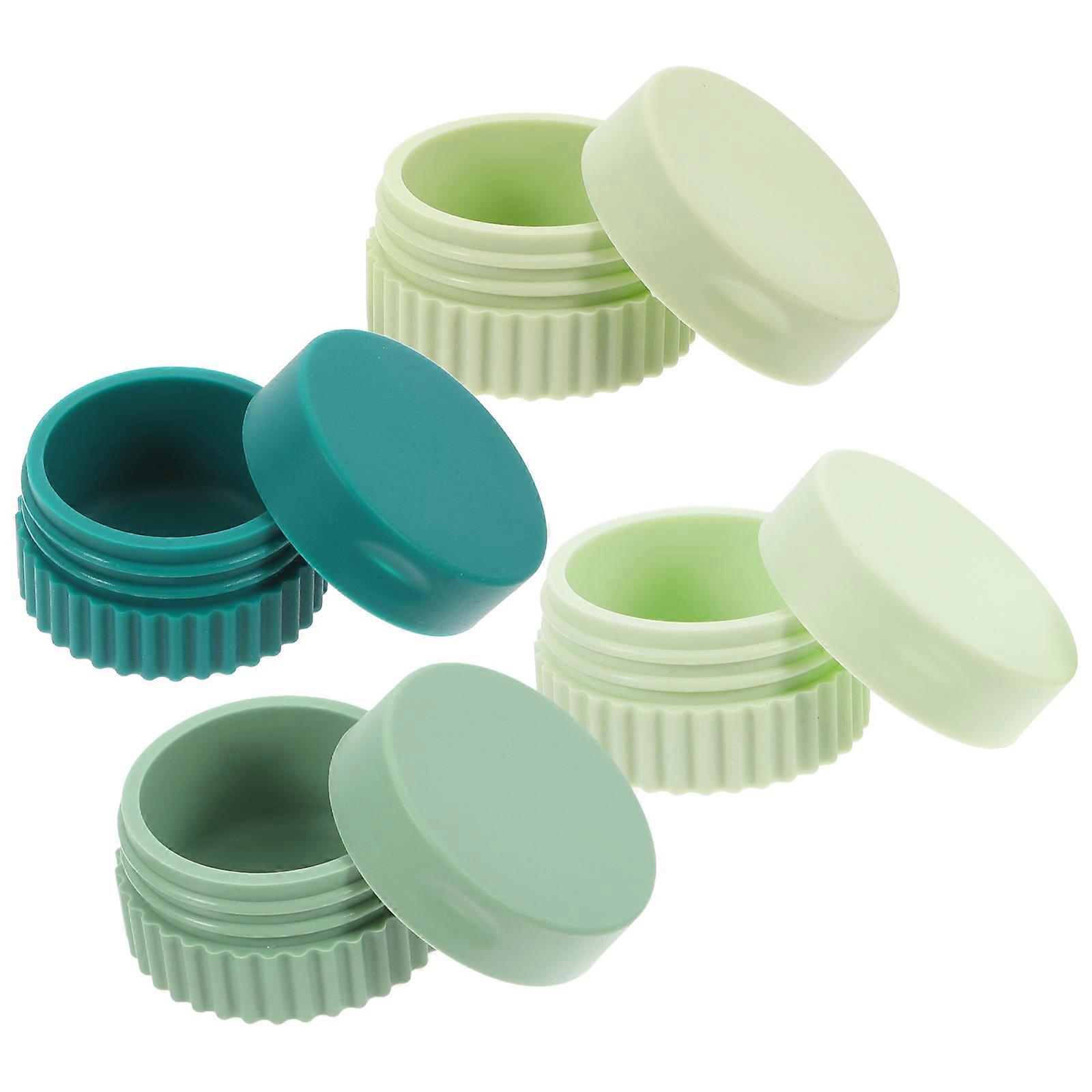 Assorted Color Silicone Pill Case for Storage Weekly Organizer 4Pcs