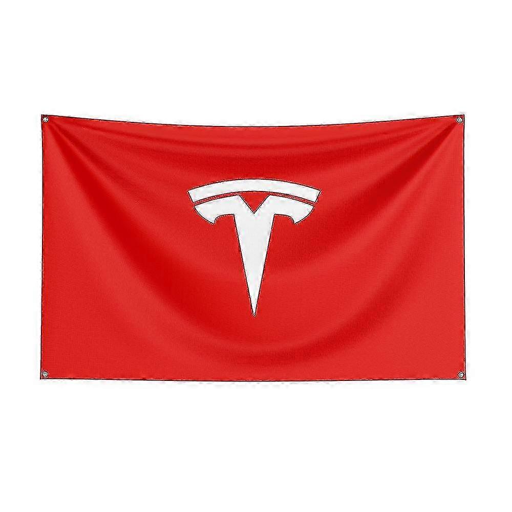 Born Pretty 3x5 Teslas Flag Polyester Printed Racing Car Banner For Decor