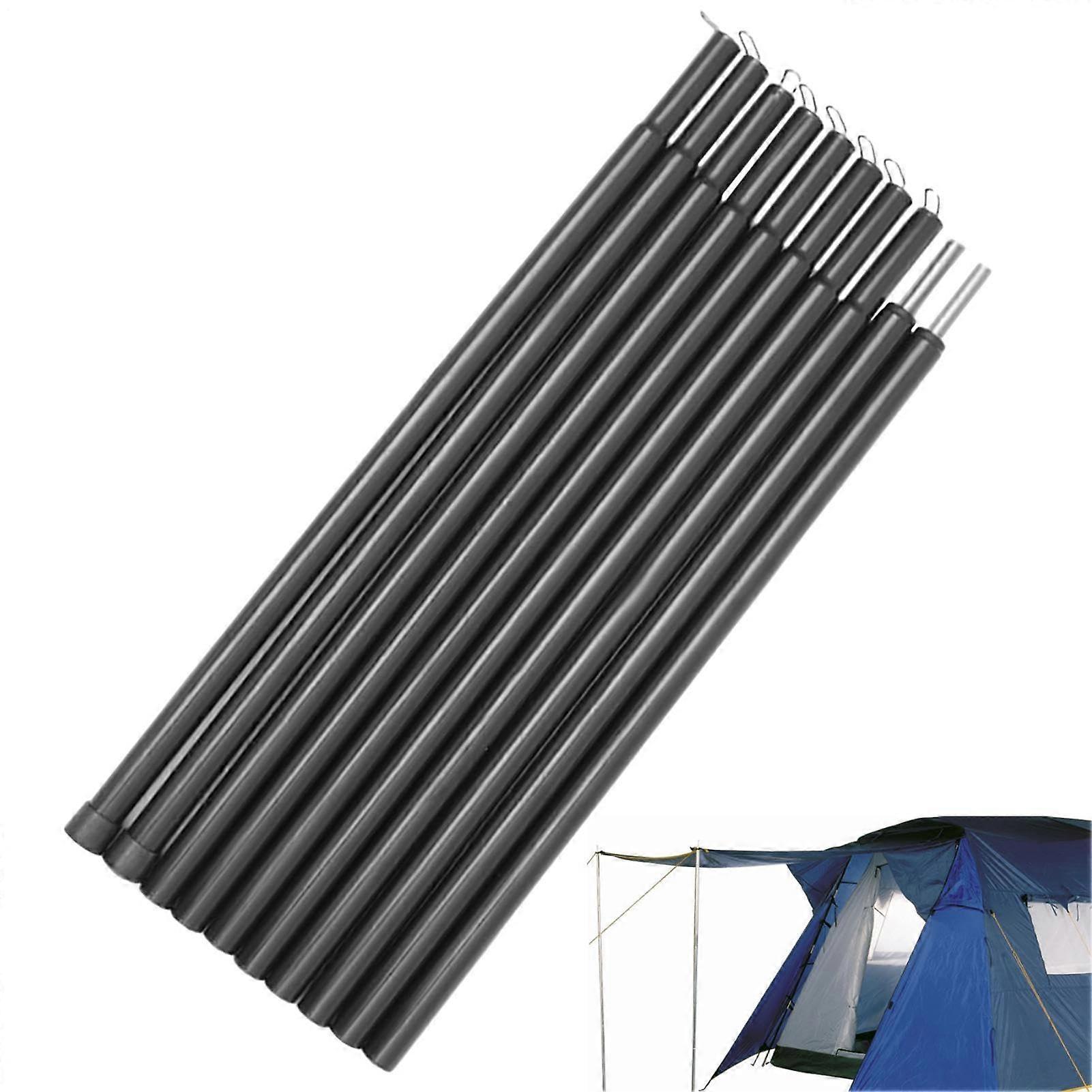 Camping Tent Poles Adjustable Height Telescoping Canopy Poles with AntiSlip Base for Shelters