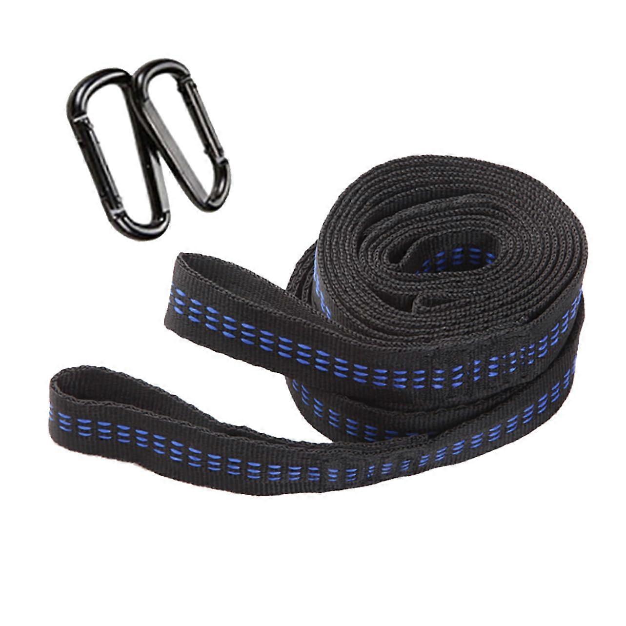 2 Pack Heavy Duty Hammock Tree Straps with Adjustable Length and Storage Bag for Camping