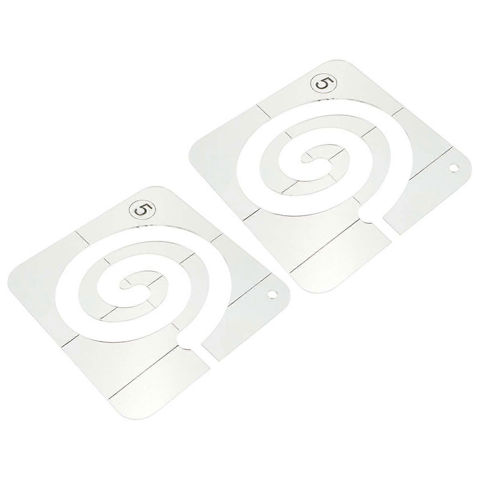 Durable Quilting Ruler Sewing Template for 2Pcs Patchwork Use