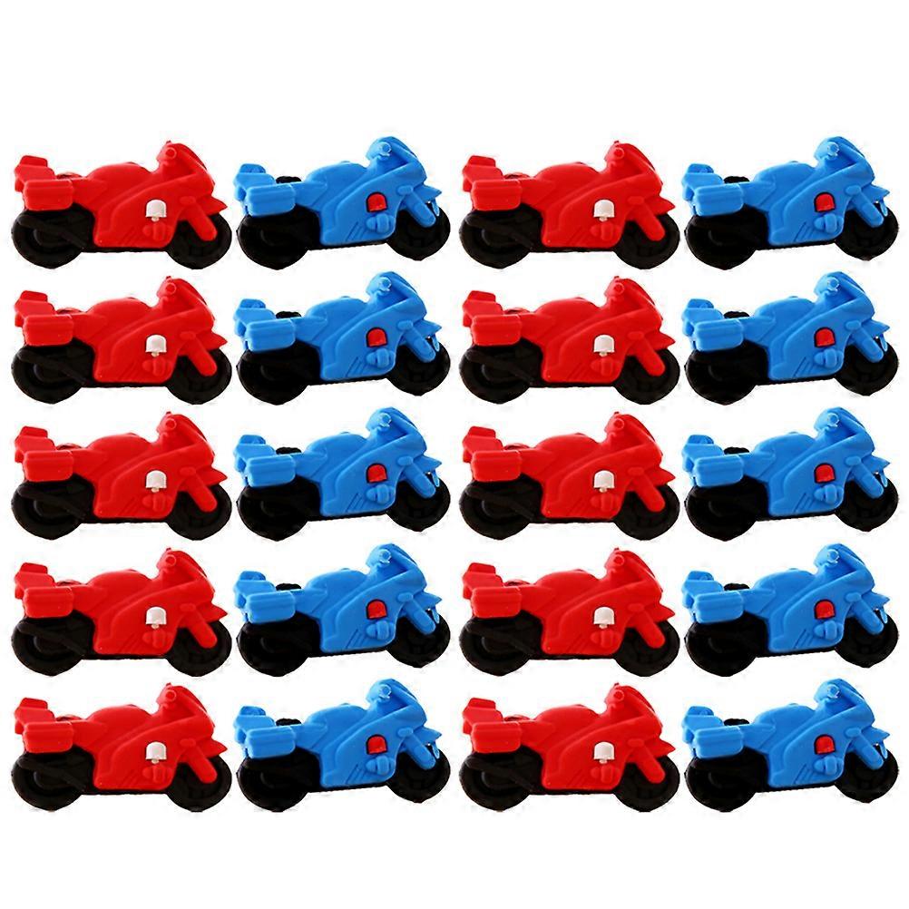 Motorcycle Shaped Erasers for Students Use 20Pcs Cartoon Erasers
