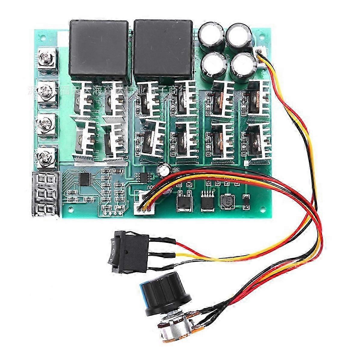 DC 10-55V 100A Motor Speed Controller PWM HHO RC Reverse Control Switch with LED Display