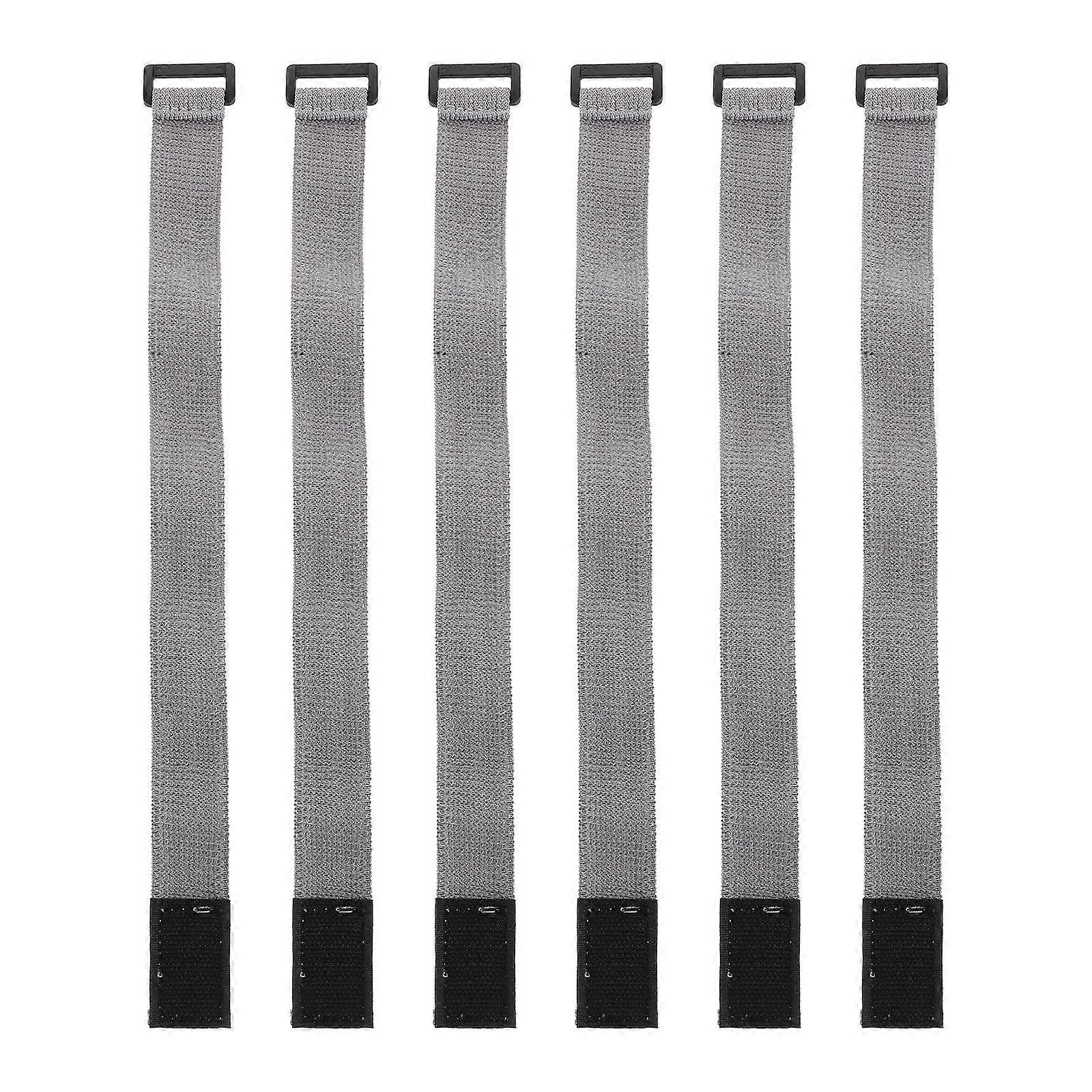 Lunch Box Elastic Band for Bento Box Use 6Pcs Grey Straps