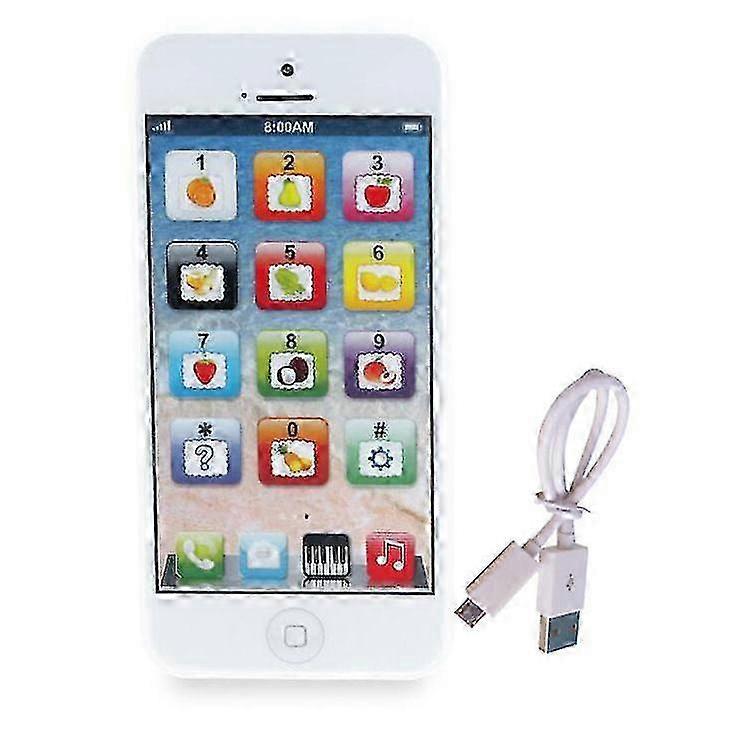 Telefone infantil educativo de 25-26 polegadas, brinquedo de brincar de telefone, presente de Natal com carregamento USB.