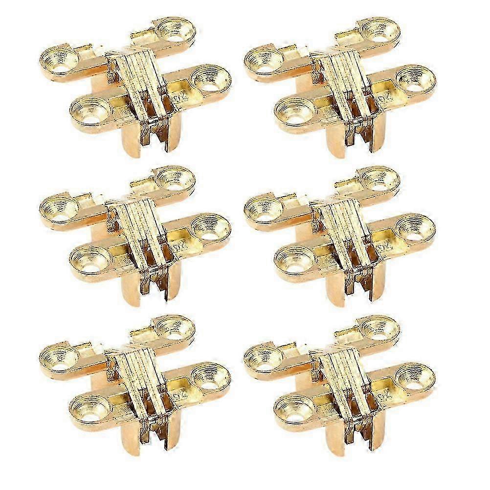 26-27 6pcs Folding Door Flap Hidden Hinge Table Holder Hinge for Folding Shelf