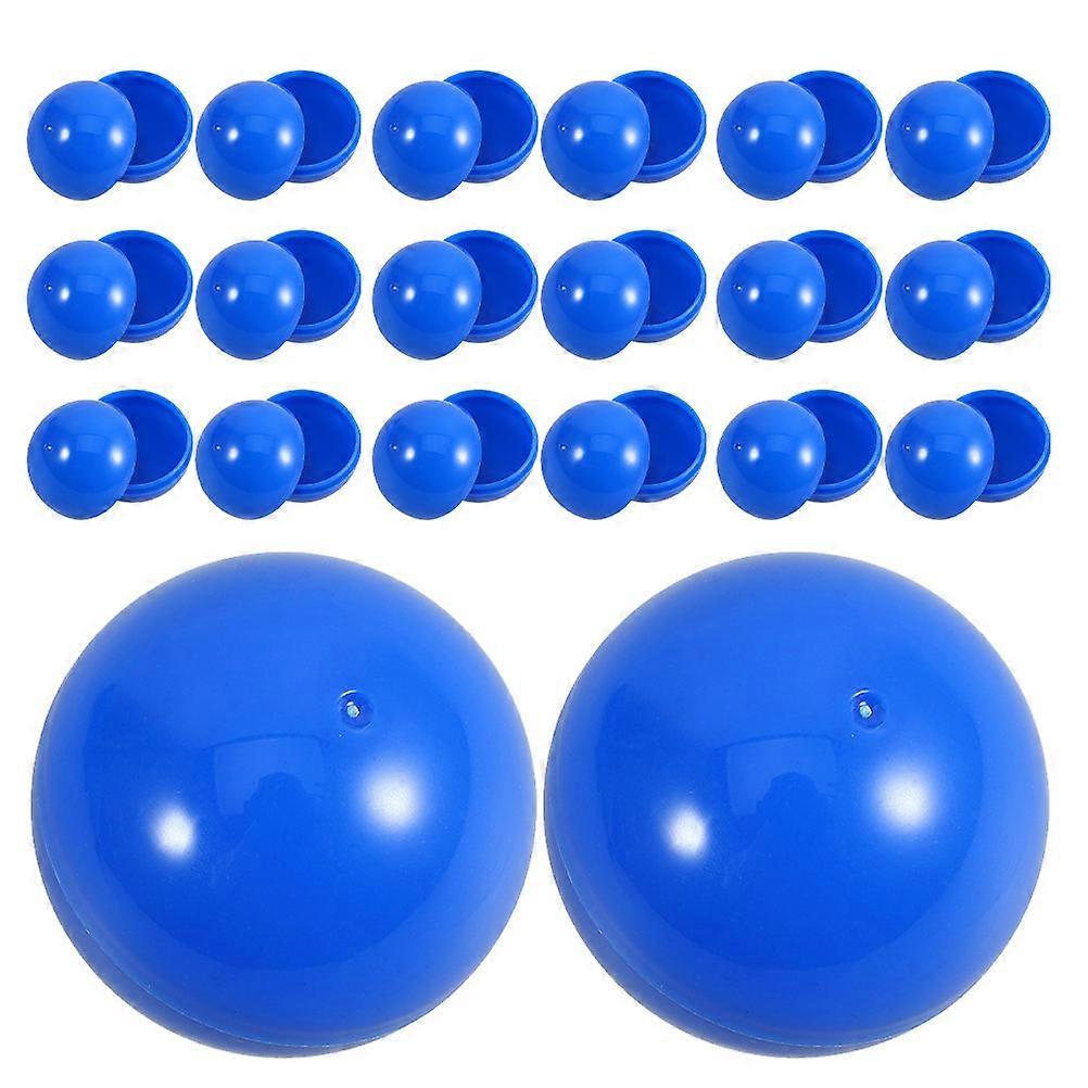 PVC Blue Balls Openable for Raffle Use 25Pcs Plastic Sphere Balls