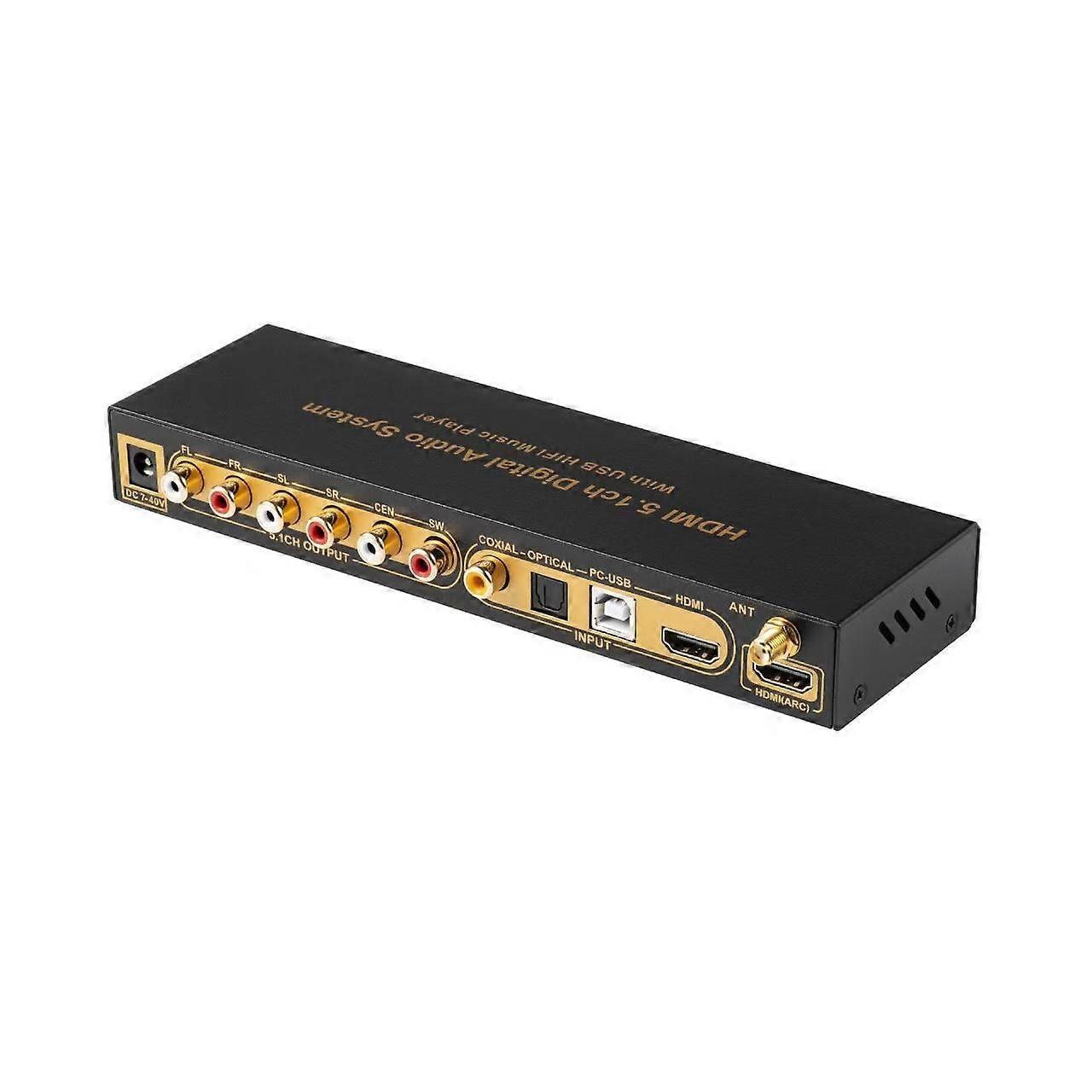 DTS Dolby AC3 5.1 Channel Audio Decoder to DAC, Bluetooth HDMI Splitter, USB Computer Sound Card
