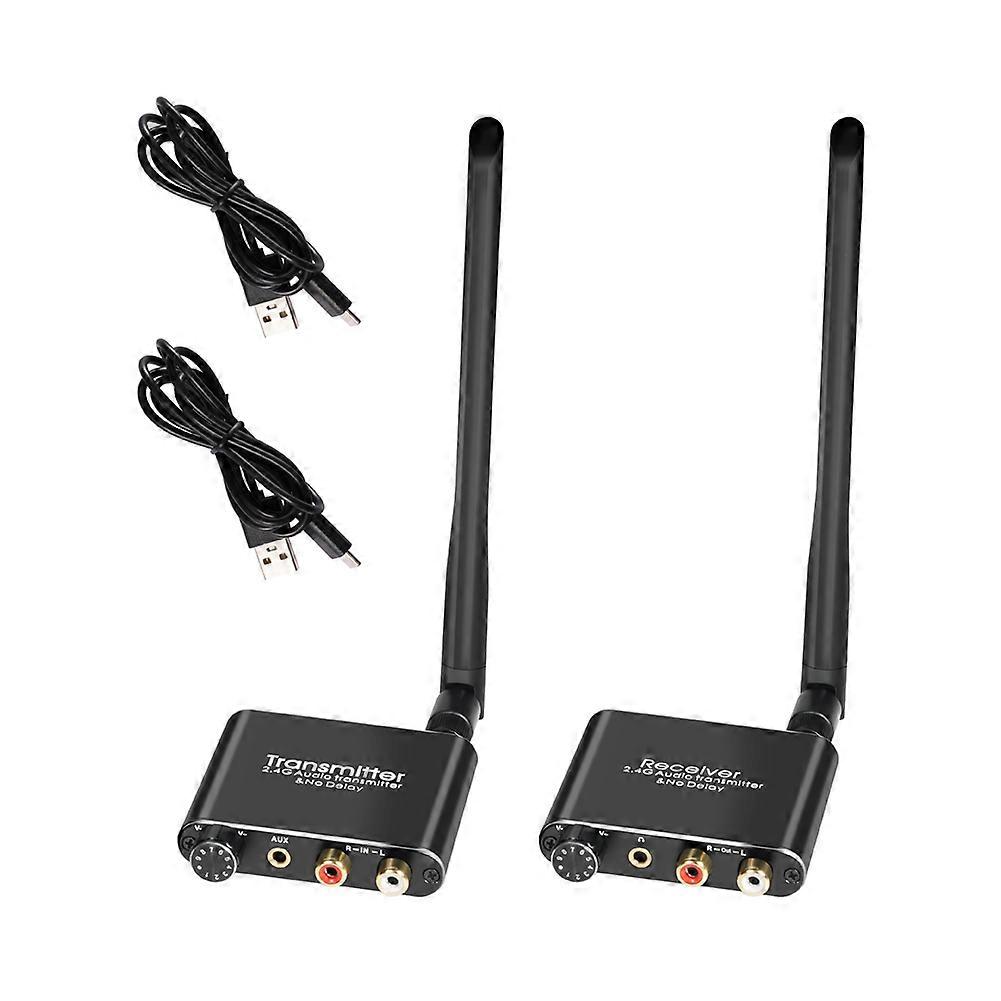 2.4G Wireless Audio Adapter Audio Extensor Wireless Audio Transmitter and Receiver 50M Lan Audio Extender Splitter RX/TX