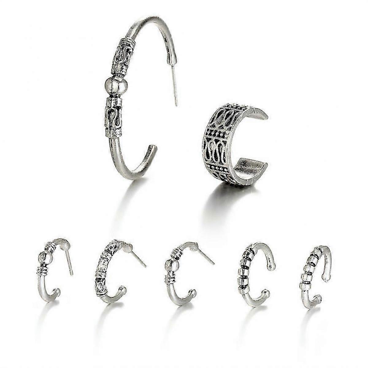 7pcs Alloy Ear Studs Set for Party